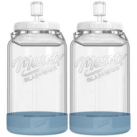 Dwbligt 765123108865 2 Pack 1.5 Gallon Large Fermentation Jars With Airtight Lids And Airlocks Wide