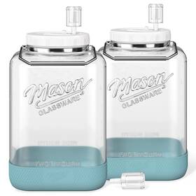 Dwbligt 765123109121 2 Pack Large Fermentation Jars With 12.5 Inches X 8.5 Clear