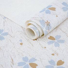 Dwellaid 607798673763 18in X 8ft Ivory Shelf Liner Non-adhesive Waterproof For Kitchen Cabinets