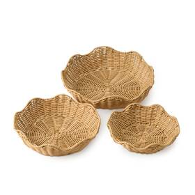 Gh007 Dwellica Selene Wicker Storage Baskets Set Of 3 13.7 Inch 11.8 9.8 Resin Brow Gh007 Dwellica Selene Wicker Storage Baskets Set Of 3 13.7 Inch 11.8 9.8 Resin Brow