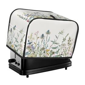 Ppuln9rcrcnsptz8il Dxtkwl Qm-#ppuln9rcrcnsptz8il Toaster Cover 2 Slice Wildflowers Leaves Waterproof Appliance With Hang