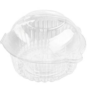Dyrfolm 719031885615 50 Pack Cupcake Holders Individual Plastic Single Muffin Dome Cases D