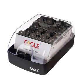 808s Eagle Business Card Box Push-button Storage Up To 350 Cards Small