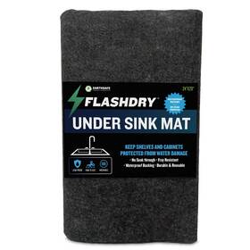 Earthsafe 197644880324 Flashdry Under The Sink Mat Liner For Kitchen Cabinet - Waterproof Slip Resi