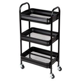 999-7000 East Bank Designs 3-tier Cart Black