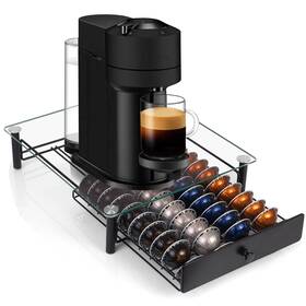 St-00003 Eastsign Tempered Glass Coffee Pod Drawer Nespresso Vertuo 14.76x12.99x3.5 Black St-00003 Eastsign Tempered Glass Coffee Pod Drawer Nespresso Vertuo 14.76x12.99x3.5 Black
