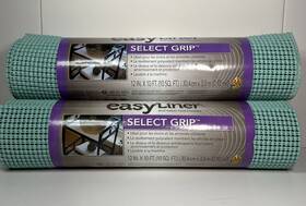 93801 Easy Liner Duck Brand Select Grip 12 Inch X 10ft Shelf - Mint Green New 2 Rolls