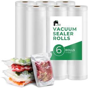 Econohome 810088313882 11 Inch X20ft Heavy Duty Vacuum Seal Bags For Food 6 Pack - Commercial-gr