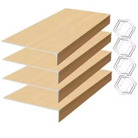 2025080199 Eejovative 4 Pack Wire Rack Cover 33x16x2 In Shelf Covers Pantry For Removab
