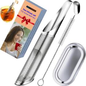 Egyyards 860011956754 Stainless Steel Tea Infuser Set For Loose Leaf Durable Silver