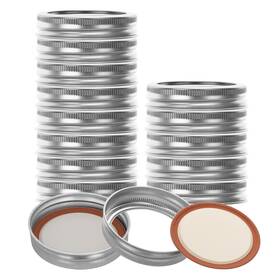 Eispap 739426189104 15pcs 70mm/2.76 Inch Canning Lids With Rings Regular Mouth For Silver Eispap 739426189104 15pcs 70mm/2.76 Inch Canning Lids With Rings Regular Mouth For Silver