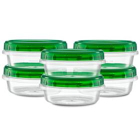 Ed3376g-1 Elegant Disposables 8 Ounce 10 Pack Twist Cap Containers Clear Bottom With Green Top Screw On L Ed3376g-1 Elegant Disposables 8 Ounce 10 Pack Twist Cap Containers Clear Bottom With Green Top Screw On L