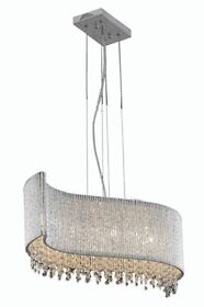 V2090d32c-rc Elegant Lighting V2090d32c Rc Influx Five Light Pendant Chrome Finish
