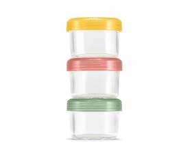 141-2403-301-12 Ello Color Lock 3-pack 4oz Reusable Glass Condiment Containers With Screw-on 141-2403-301-12 Ello Color Lock 3-pack 4oz Reusable Glass Condiment Containers With Screw-on