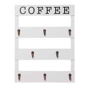 Emaison 647336410952 Solid Wood Coffee Mug Holder Wall Mounted Rustic Cup Rack With 8 Hooks Large
