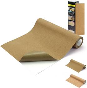 Enjoy Myself 744759484819 Self Adhesive Backed Cork Roll 0.05mm Thick Natural Drawer Shelf Liner For