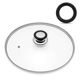 Yh-004 Eooch Tempered Glass Lid With Heat Resistant Handle 9.5 Inch /24cm Clear