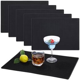 2021119001 Epicover 6 Pcs Rubber Bar Mats For Countertop - 17.7 X 11.8 Inches Non-slip Servic