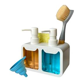 Esby 726665943604 Soap Dispenser Set 4-in-1 Dish For Kitchen Sink Space S