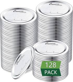 Evahab 798818271827 128-count Regular Mouth Canning Lids 70mm 128 Silver Evahab 798818271827 128-count Regular Mouth Canning Lids 70mm 128 Silver