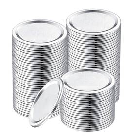 Evahab 798818483824 100-count Wide Mouth Canning Lids For Ball Kerr Jars - Split-type Metal Ma