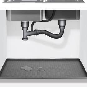 Exmmczldd 331615232151 Under Sink Mats For Kitchen Waterproof 28 Inch X 22 Silicone Undermount Gray