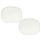 F-12-pc Corningware Oval French White Plastic Lid For Baking 680226787444