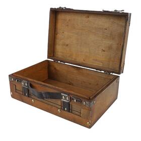 Fabaterti7wcez1p0-11 Fabater Wooden Suitcase Chest Wood Storage Box With Handle Portable