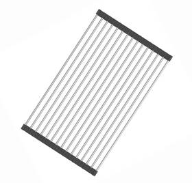 Fafcitvz 712367951504 Stainless Steel Roll Up Dish Rack Over The Sink Out Drying For