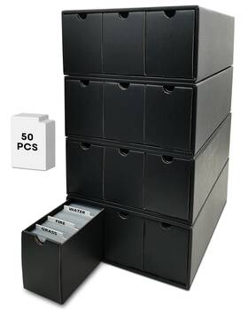 Db-12c Fageverld Trading Card Storage Box Collector Cardboard With 50 Dividers For M