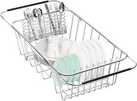 Dryer-01 Fanbsy Small Dish Drainer Rack In Sink Adjustable Expandable Stainless Steel Metal Dryer-01 Fanbsy Small Dish Drainer Rack In Sink Adjustable Expandable Stainless Steel Metal