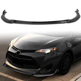 Hsz89526-fan-fba Fanower Front Bumper Lip Compatible With 2017 For Toyota Corolla Sedan C 2017-2019 Fo