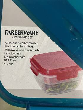 Farberware 810102574893 8 Pc Food Storage Set 1 Containers Removable Ice Brick Farberware 810102574893 8 Pc Food Storage Set 1 Containers Removable Ice Brick