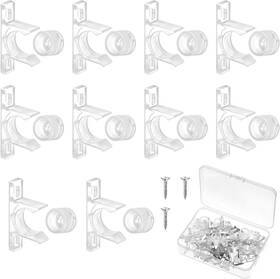 707053 Fdczeyxior False Drawer Front Clips Sink Tip-out Snap With Screws Clear Plastic 10 Pairs Set