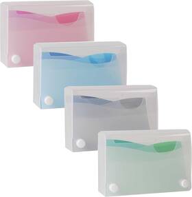 50484-2028 Filexec Products Wave 3 Inch X 5 Index Card Case Pack Of 4 Assorted