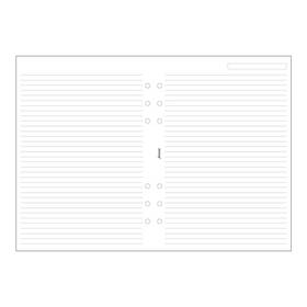 B343008 Filofax A5 Ruled White Paper 1 Count Pack Of