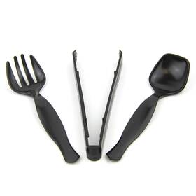 300168 Fit Meal Prep 30 Pack 10 X 8.5 Inch Spoons Forks 9 Tongs Comb