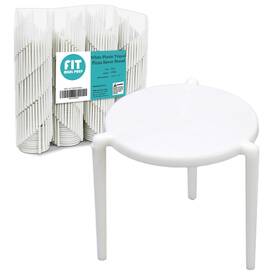Faf300296 Fit Meal Prep 200 Pack Pizza Saver Stand - White Plastic Tripod Stack For R Faf300296 Fit Meal Prep 200 Pack Pizza Saver Stand - White Plastic Tripod Stack For R