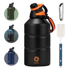 Fj-lkg1900 Fjbottle Insulated Half Gallon Water Bottle 64oz With Magnetic Lid Stainless Steel Do