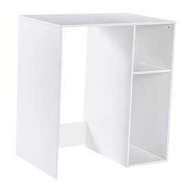 Nan17300wh Flash Furniture Lotus Engineered Wood Mini Fridge Bookshelf Storage Station