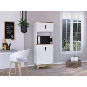 Fm Furniture 665502116248 Brussel Microwave Pantry Cabinet