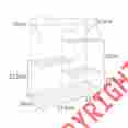 Fnbq-22133 Furinno Yijin Multi-grid Shelving Unit For Seasoning Bottles 019962050862