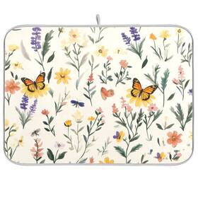 G294209840p523c558s1113 Foiosoh Watercolor Flowers Absorbent Dishes Drainer/rack Mat For Countertop Small Siz G294209840p523c558s1113 Foiosoh Watercolor Flowers Absorbent Dishes Drainer/rack Mat For Countertop Small Siz