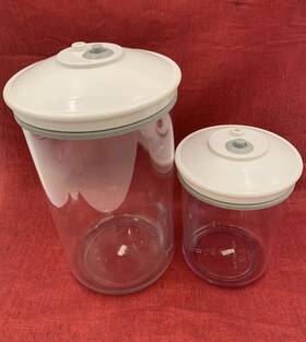 Ky-135 Foodsaver Ky-114/ky-135 25 Oz Ky-114 And 80 Snail Vacuum Seal Canisters Containers With Lids