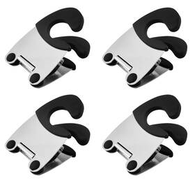 Ft-0782 Forieru 4 Pcs Anti-scald Spoon Rest Non Slip Stainless Steel Utensil Holder For Pots