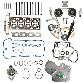 Gc-dtb-gm2400-001 Forjshft 2.4 Engine Timing Chain Kit With Head Gasket Set Water Pump Vvt Sprcket/solenoid