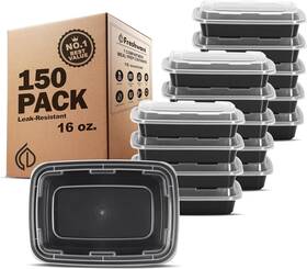 Freshware 812096032731 Meal Prep Containers With Lids 16 Oz 150 Count 1 Pack