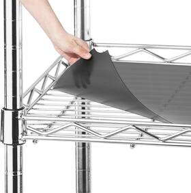 Liners-pqoe5486 Frienda Set Of 10 Gray Heavy Duty Wire Shelf Liners 14 X 24 Inch Waterproof Mat