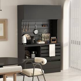 Fufu&gaga 763839862927 Comobokitchen Hutch Storage Cabinet Sideboard Buffet Kitchen