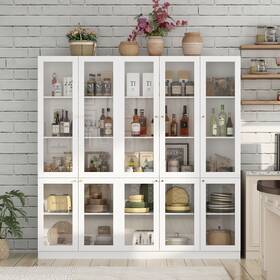 Fufu&gaga 764401284413 Modular Large Kitchen Pantry Storage Cabinet With Drawer &